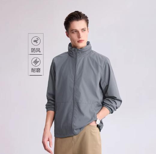 佐丹奴男装BM25年商场同款纯色梭织可藏帽网里风衣外套13075827 商品图1