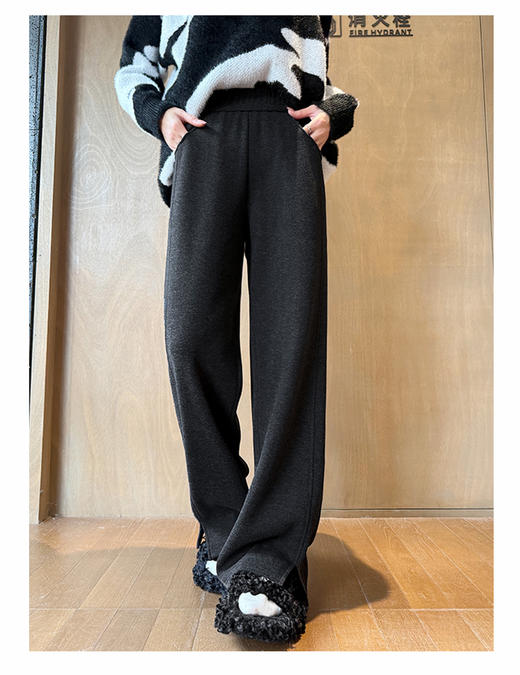 【YW】无忧购人字纹阔腿裤女加绒毛呢直筒裤垂感窄版香蕉裤Z790/Z791/Z792（2.14日以后订单预计2.26开始发货) 商品图10
