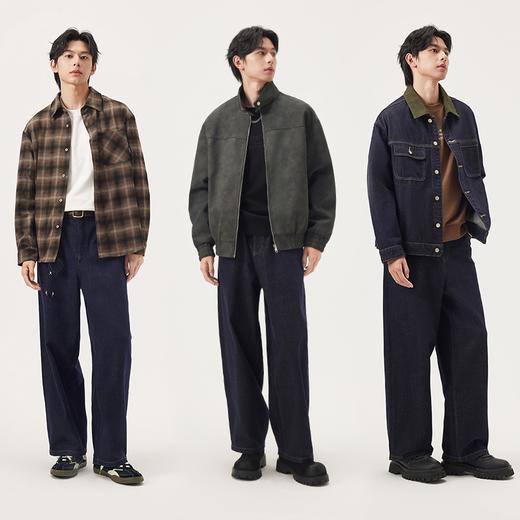 gxg.jeans男装  明线设计简约休闲宽松牛仔长裤男士 25年秋热卖 商品图4
