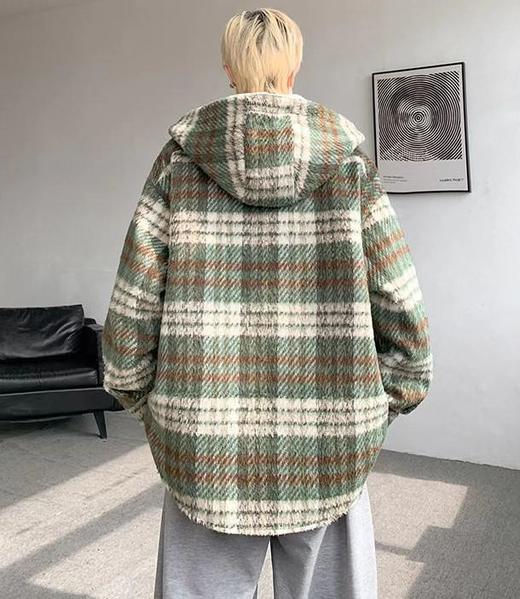 D122618寒冬B备保暖舒适情侣款羊羔毛棉衣外套 商品图7