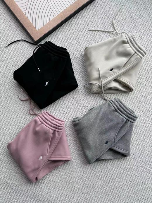 D122626澳绒细腻柔软加绒百搭显瘦直筒阔腿裤 商品图1