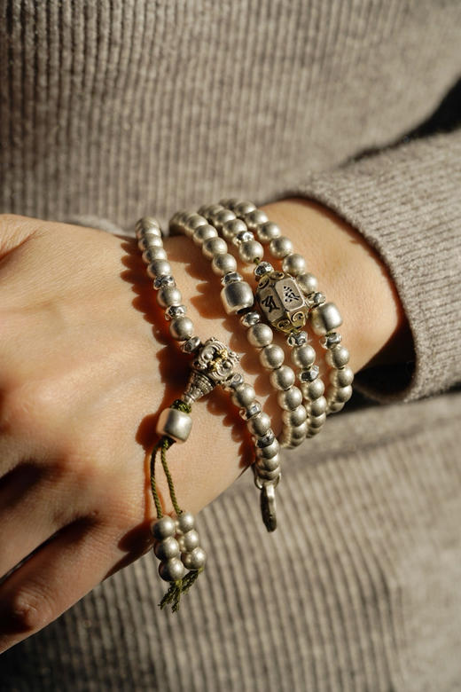 纯银念珠｜砚宝的金银审美 商品图2