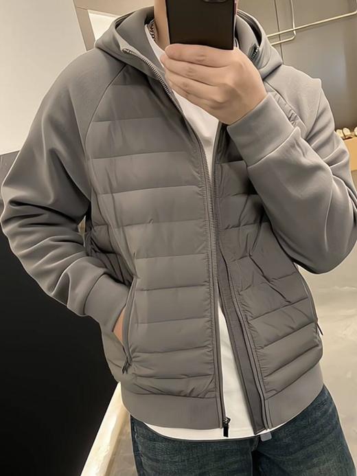 【YW】无忧购 90绒连帽设计感休闲纯色拼接男士连帽外套633款（截单后3-5天发货) 商品图5