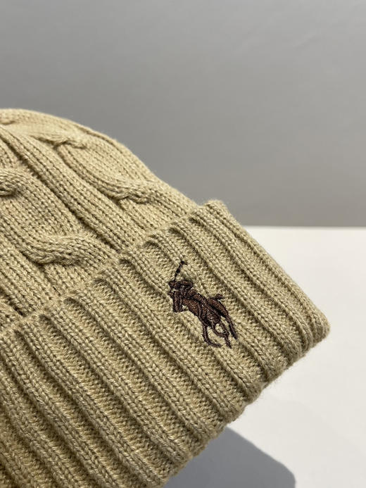 25新款拉夫*伦男女款小标针织冷帽毛线帽122504 商品图2