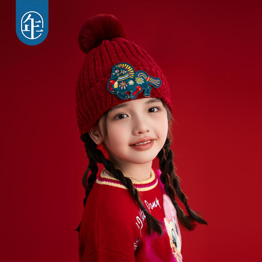 年衣童装男女儿童秋冬帽子新款宝宝保暖利马如意针织帽 商品图2