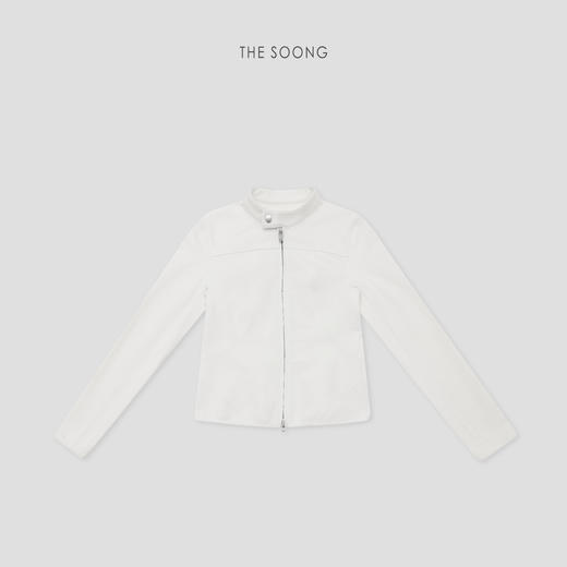 THESOONG"立裁塑型"26s早春纯棉肤感线条感立领外套HBWT7854 商品图2