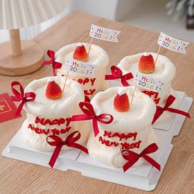 【2026新年蛋糕】奶呼呼可爱草莓帽蛋糕