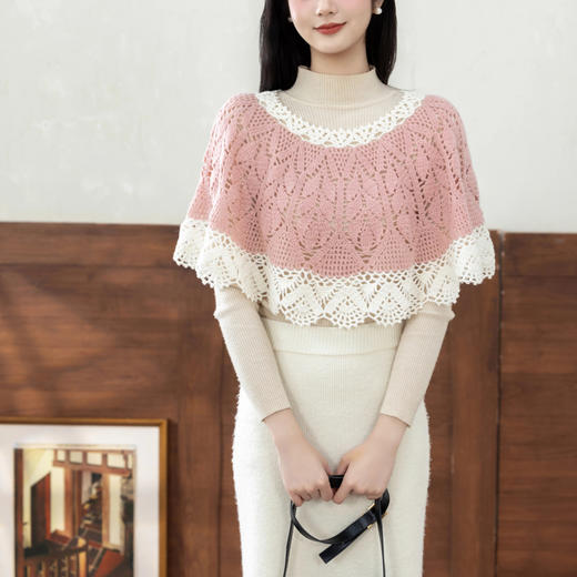 苏苏姐家澜心套装手工diy钩针自制上衣披肩背心编织毛线团材料包 商品图3