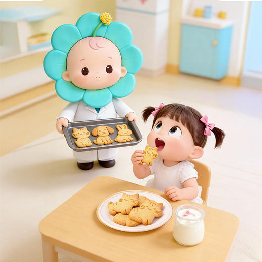 【新品】江中食疗贝朵元儿童学霸饼干360克  30克/包*12包/盒 商品图3