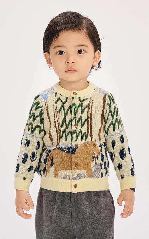 jnby   26年春款  短款开襟毛衫  YQ1311240 商品图0