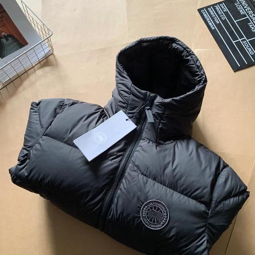 D122623防刮耐磨黑标情侣款连帽短款羽绒服 商品图2
