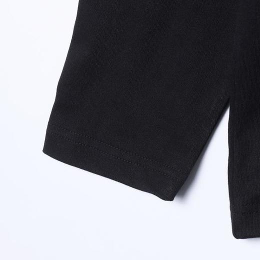 T5094SDSA男士秋冬新款痞帅男装潮牌褶皱花卉拼接圆领长袖T恤百搭宽松 商品图4