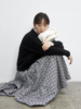 步履不停/5D41177C/千鸟格波点植绒花苞半裙 商品缩略图2