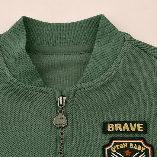 棉果果春季新品男童针织斜纹复古上衣夹克外套M112100426144 商品图5