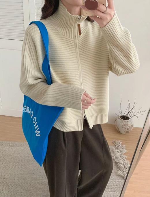 2025最新坑条开衫！包芯纱开衫毛衣！ 商品图1