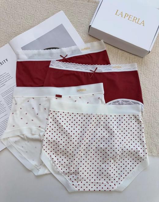 D122616秋冬新款红色系一盒四条装女士高品质内裤 商品图8