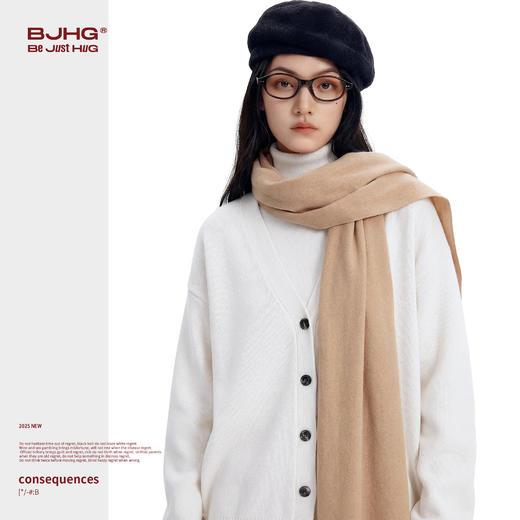 BJHG不计后果V领开衫毛衣男春季 新款基础款情侣装内搭上衣外套女 商品图2