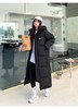 D122611精典简约基础款印花长款连帽羽绒服男女同款 商品缩略图0