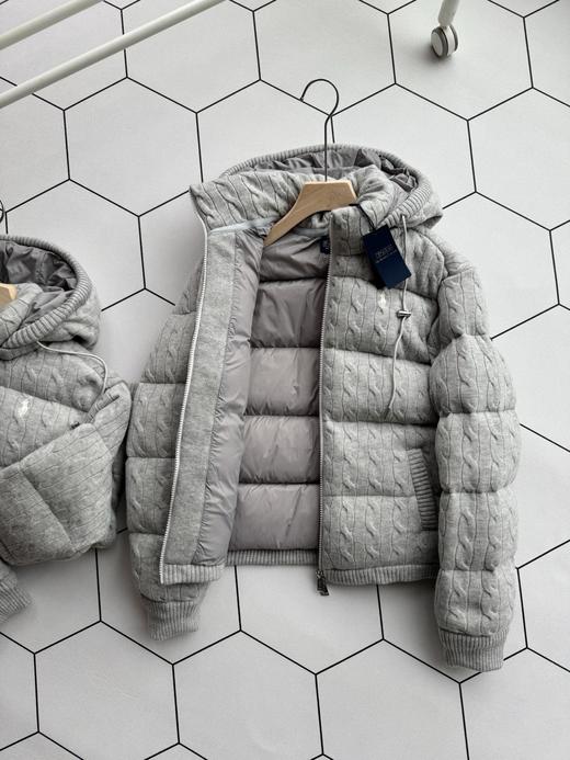 拉夫劳伦老钱风针织拼接羊毛羽绒服 商品图6