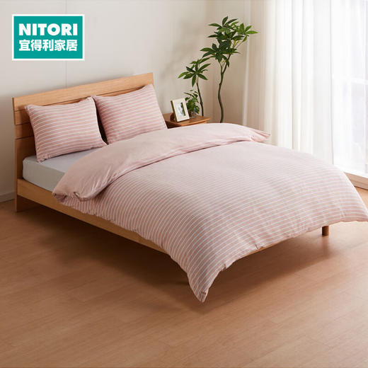  床上用品全棉简约四季可用被套枕套 针织天竺棉 商品图0