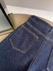 D122630秋冬加绒直筒裤复古深蓝色贴兜牛仔裤 商品缩略图12