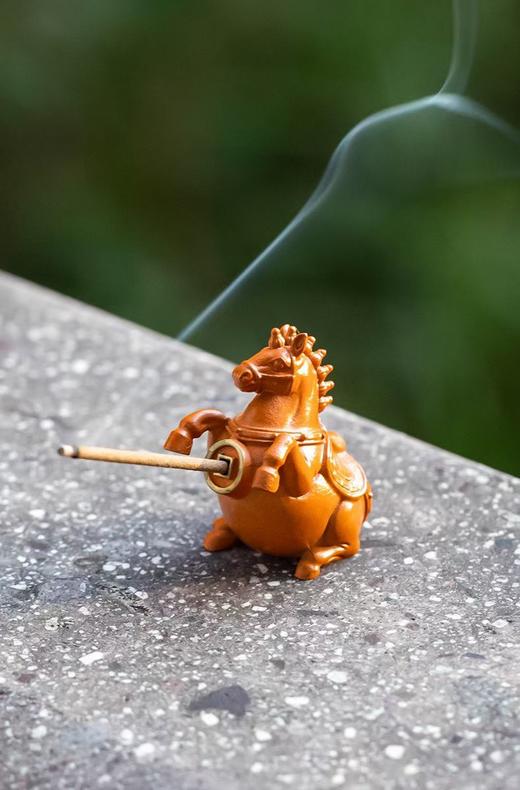 【马到成功·小铜马香插】敦煌福泽马到成功小铜马摆件家用室内香插香薰（买就送线香） 商品图8