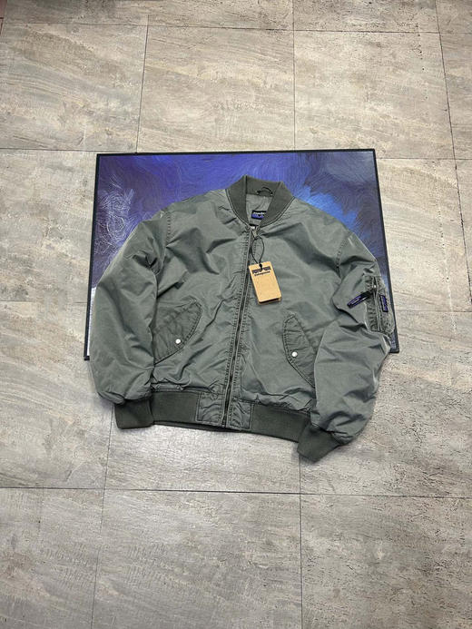 巴塔哥尼亚美式飞行员复古做旧水洗棒球服工装棉服外套 商品图3