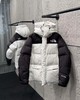 D122622情侣款连帽防水防风立体裁剪鸭绒羽绒服 商品缩略图1