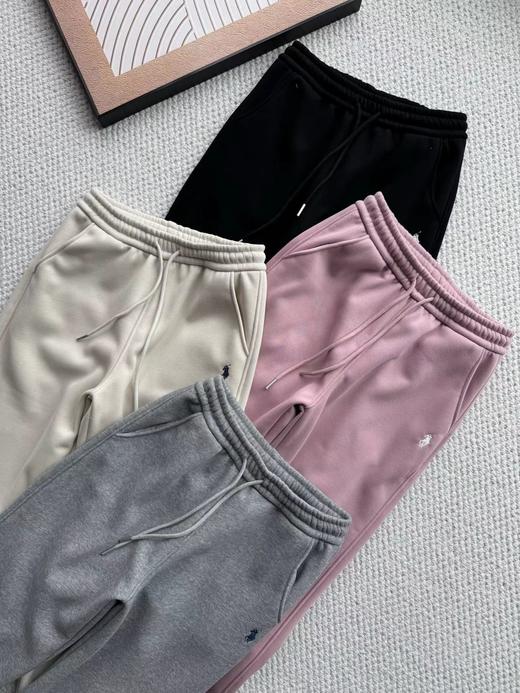 D122626澳绒细腻柔软加绒百搭显瘦直筒阔腿裤 商品图2