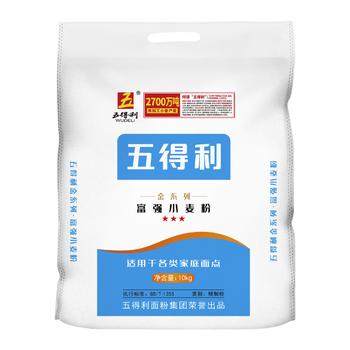 五得利 金系列三星富强小麦粉20斤 烘焙饺子面粉 馒头烙饼面粉 /粮油调味 /面粉 /通用粉 商品图1