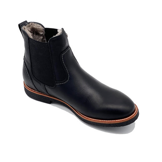 限时特价——西班牙原产男士羊毛款皮毛一体踝靴黑色GLC2(高品质纯天然羊毛内衬) 商品图1