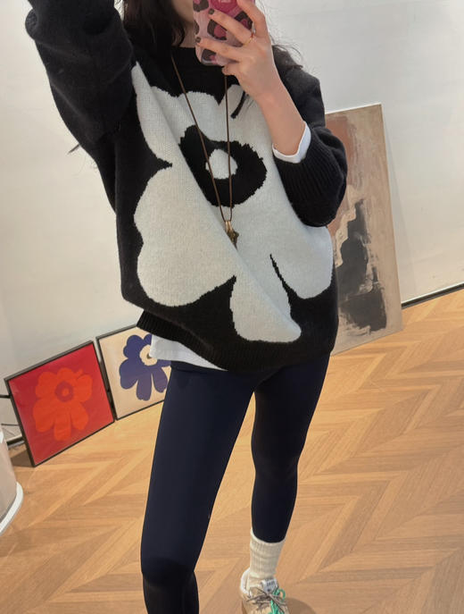Marimekk* 游霓可太阳花毛衣 商品图5