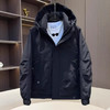 冬季新款男士连帽户外保暖防寒服休闲痞帅工装加厚翻领羽绒服国标 商品缩略图1