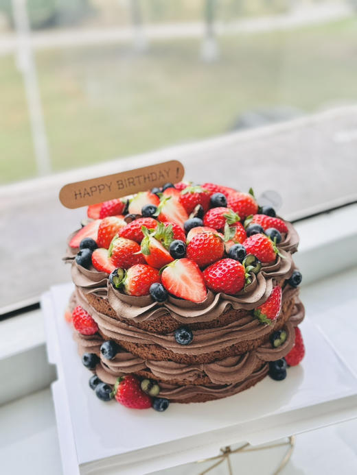 草莓巧克力裸蛋糕 商品图0