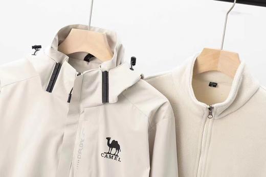 D122610新款休闲三合一内胆抓绒冲锋衣男女同款 商品图3