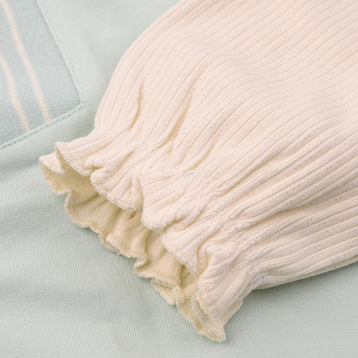 棉果果春季新品女童纯棉小线圈蕾丝边假两件套头卫衣M122180226116 商品图4