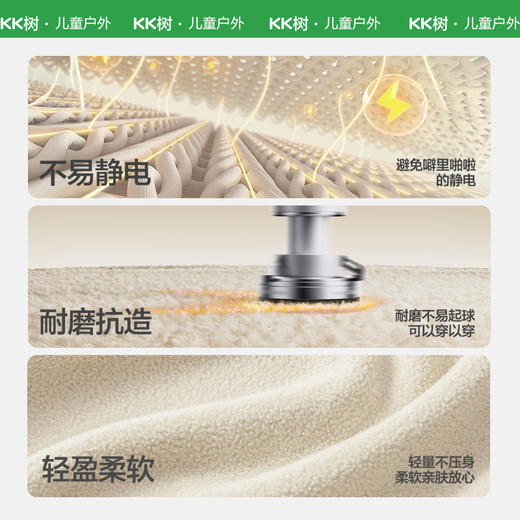 【KK树】小暖云抓绒衣（中童版）KQ25110 商品图3