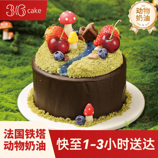 摩羯座 ∙ 童梦小屋 ∙ 车厘子开心果牛乳慕斯，可选6英寸  | 36 CAKE 商品图0