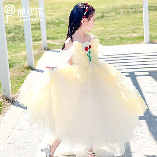 【非质量问题不退换】pureshare蓬纱馆 深圳时装周同款 玫瑰之约高定礼服裙 商品图6