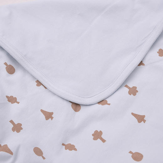 棉果果春季新品氨棉汗布柔软舒适包被5A抗菌纯棉抱被M105550200096（90*90厘米） 商品图2