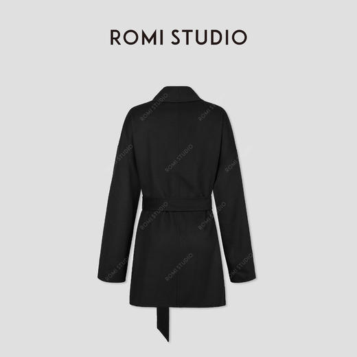 ROMI STUDIO“超薄双面”15.5微米超细澳毛混纺浴袍大衣 RWCWWG6141 商品图4