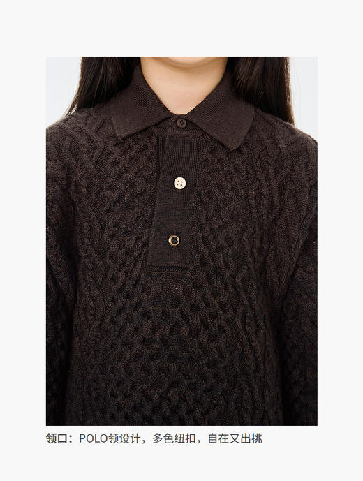 jnby   26年春款  长袖毛衫连衣裙  1Q1G13350 商品图4