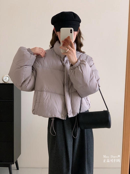 撤柜清仓轻奢品牌扫码Max Daex®六色短款棉服外套高品质 小羽绒棉版型短款穿着就是很轻便很自在，非常显高，高个子小个子都可以WAN美驾驭的! 短款棉服上身特别好看，360度无死角 商品图9
