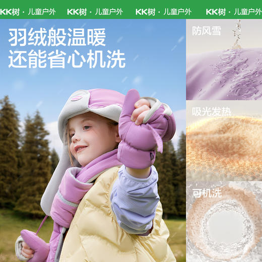 【KK树】雪地探险家护耳帽+围巾KQ25082 商品图4