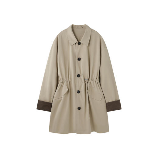 BJHG不计后果风衣外套男款春季潮牌翻领夹克慵懒韩式中长款大衣女 商品图4