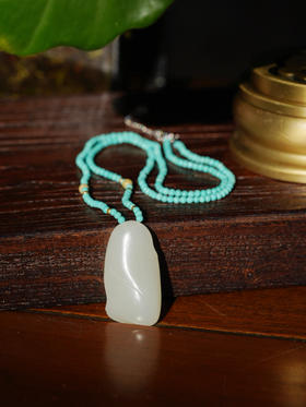 和田玉竹节项链