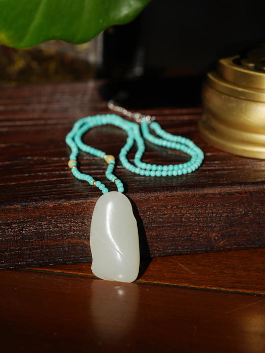 和田玉竹节项链 商品图0