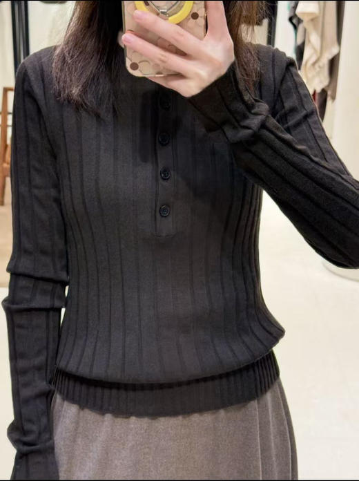 代工厂跟单出！小禾100绵羊毛坑条针织衫！ 商品图7