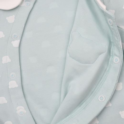 棉果果春季新品男童氨棉汗布纯棉卡通满印爬衣对开连体衣M102722226142 商品图5