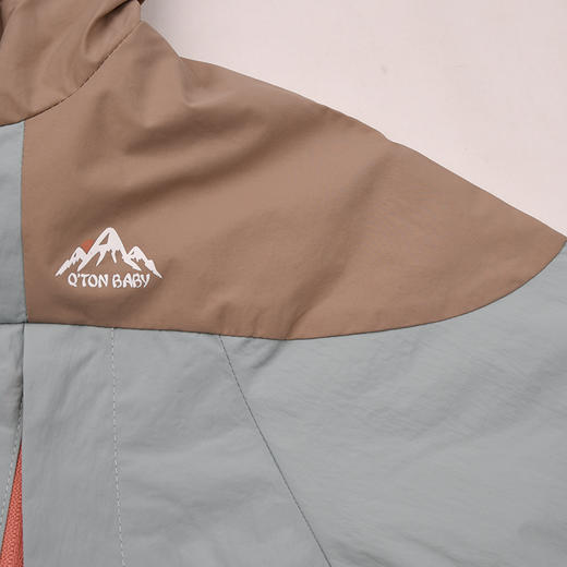 棉果果春季新品男童涤丝纺纯棉内里拼色洋气连帽风衣M112100326149 商品图5